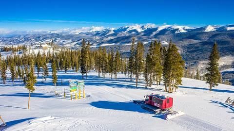 Snowcat on Winter Park Ski Resort