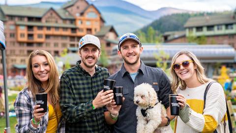 Group of people at summer event at Winter Park