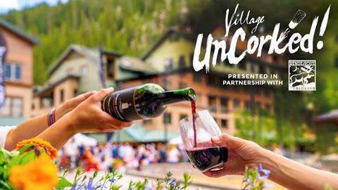 Village Uncorked Bottle of wine