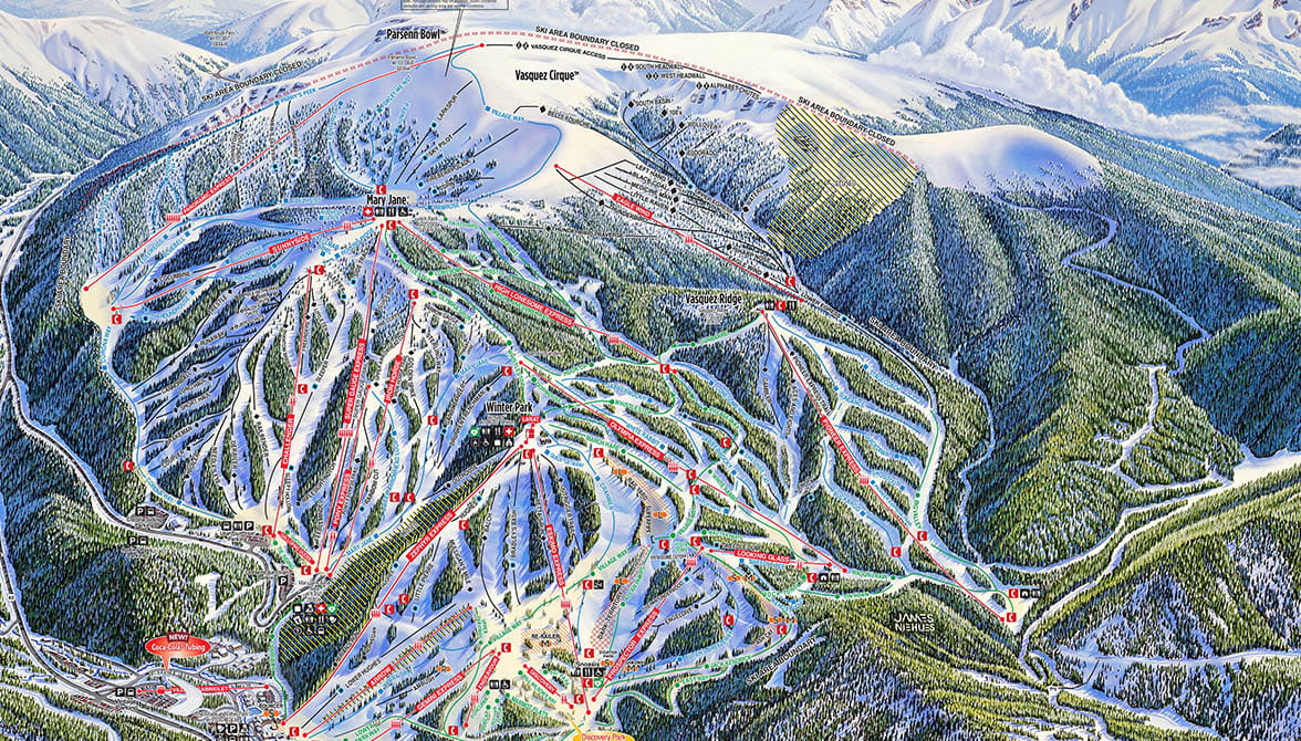 Winter Park Ski Map Ski Conditions | Winter Park Resort