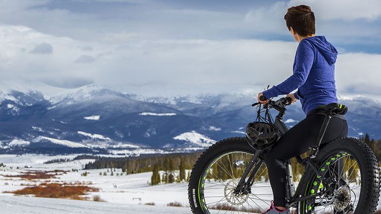 fat bike on snow