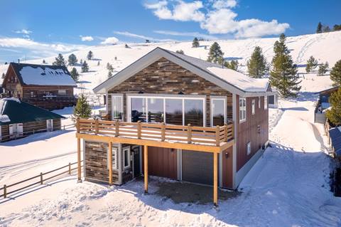 two story house with deck 