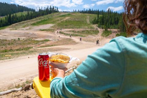 On mountain dining location at Winter Park Resort