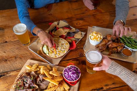 BBQ food on a table