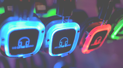 Silent disco head sets