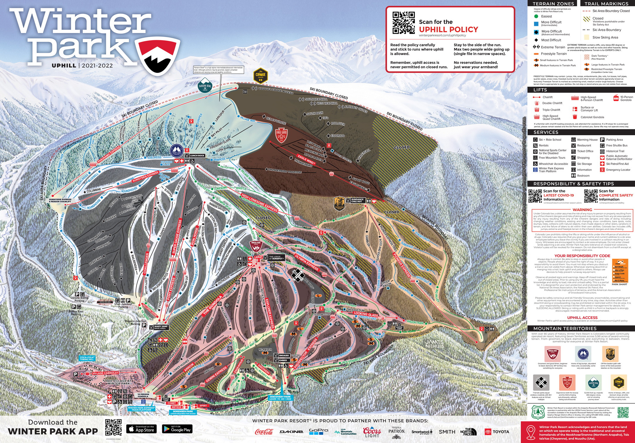 Winter Park Ski Map Trails And Maps